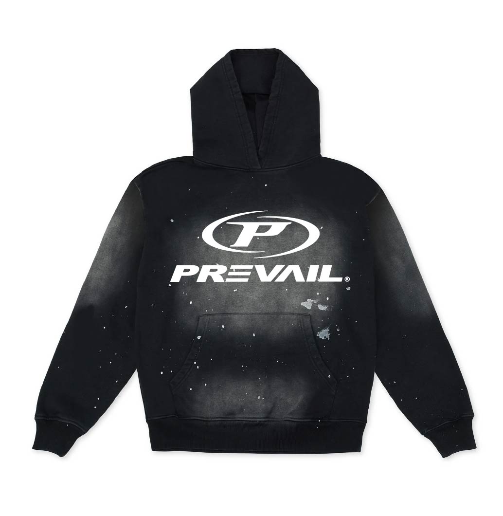 P-Sport black splatter hoodie