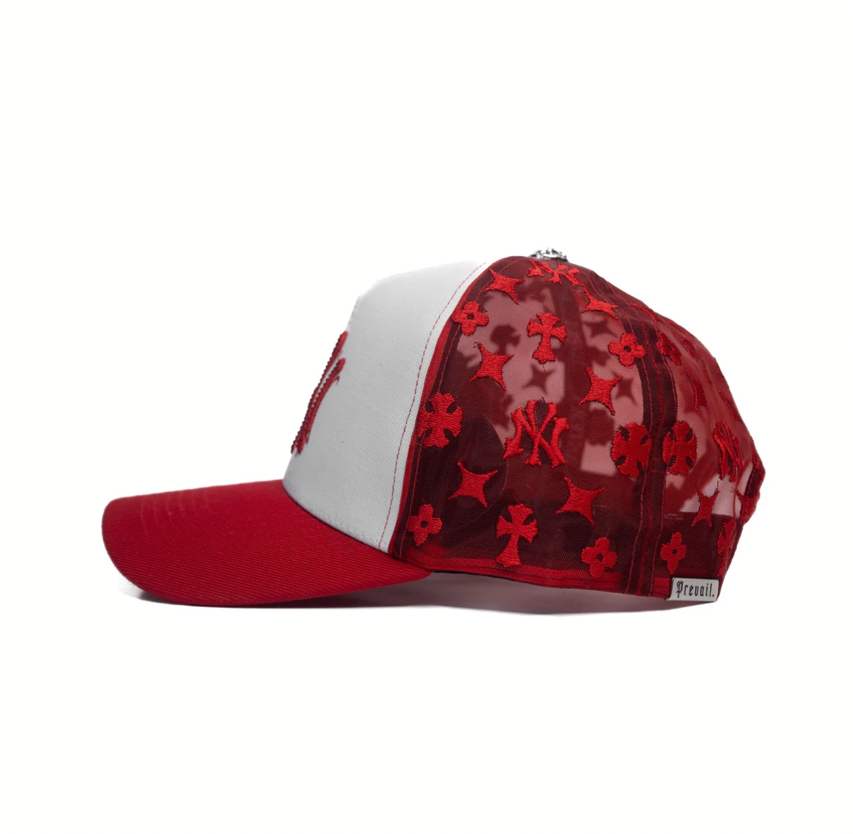 NY RED CHROME MONOGRAM