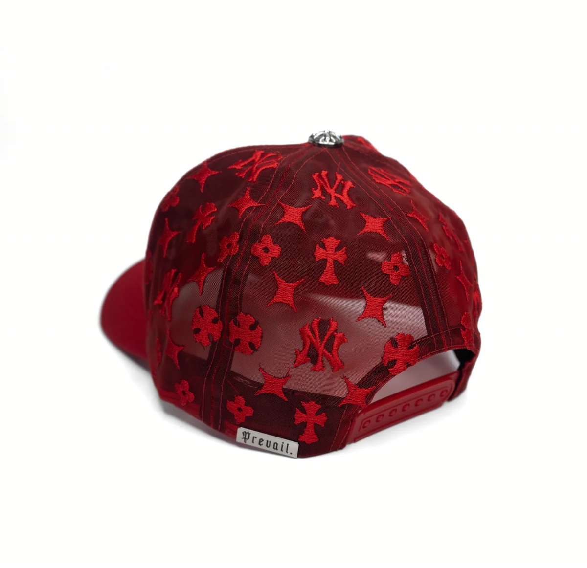 NY RED CHROME MONOGRAM